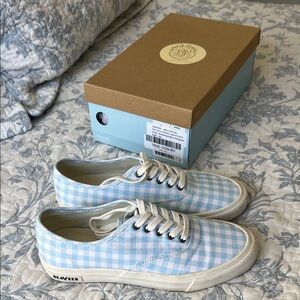 TBBC x SeaVees Light Blue Checkered Sneakers
